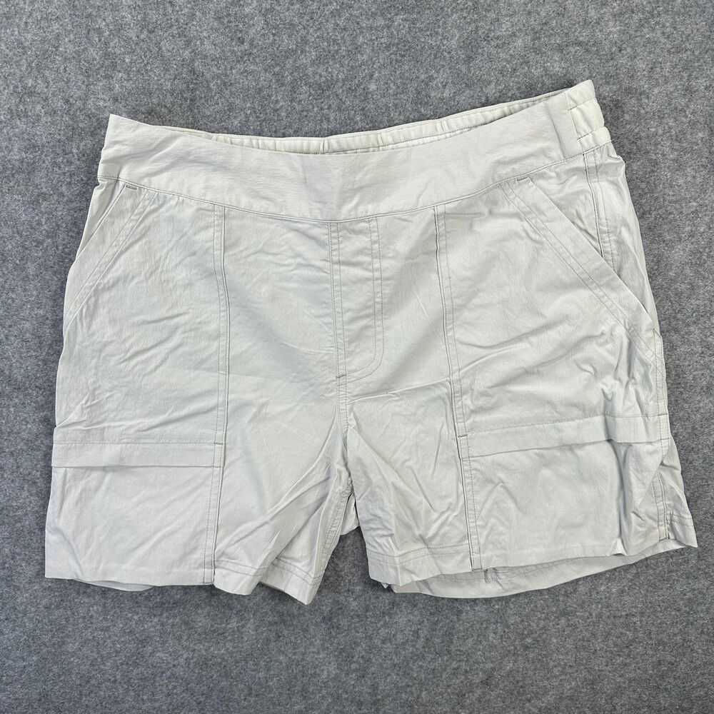 REI Co-op Cargo Shorts Womens Small Gray 7 Inseam Hiking Quick Dry Trail